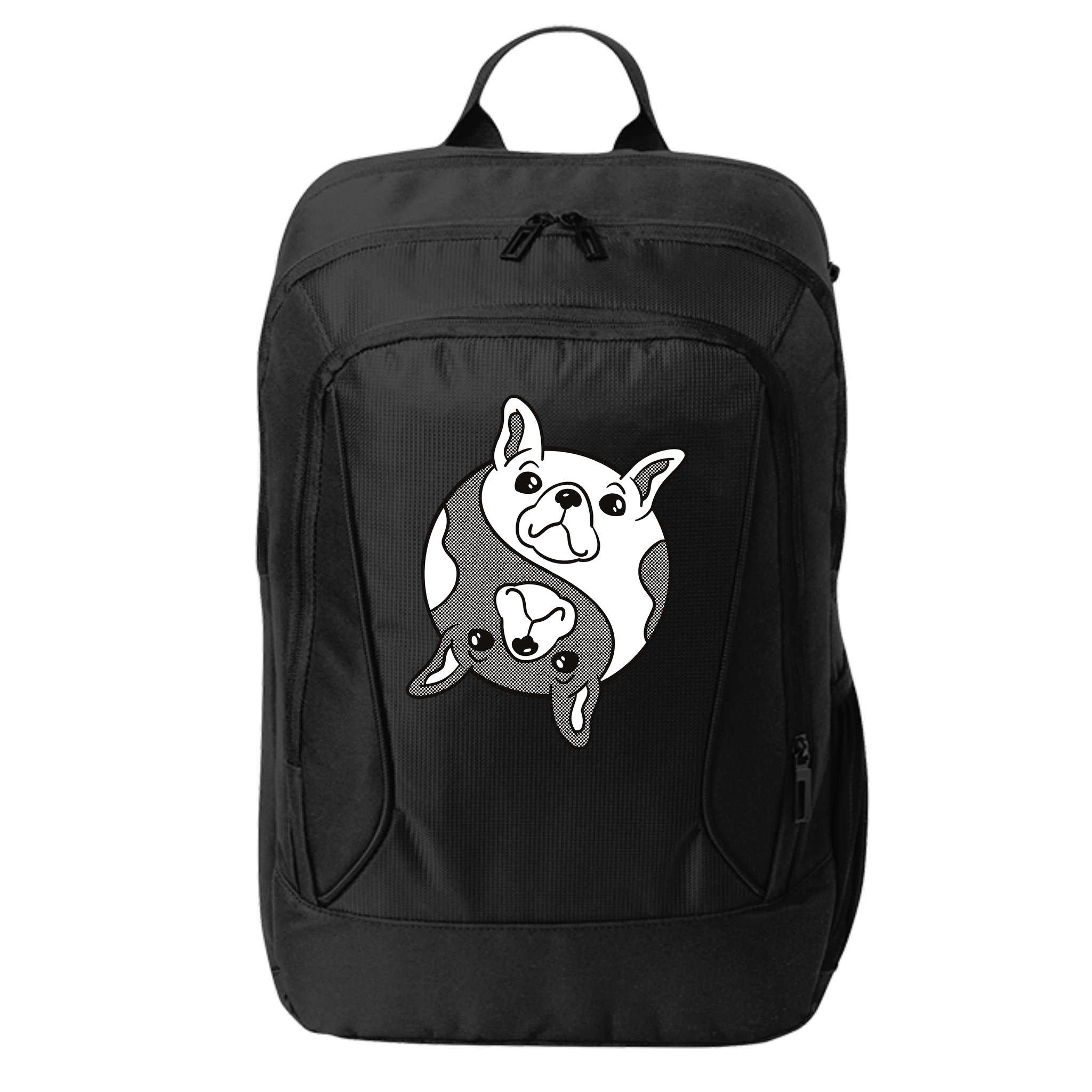 Bulldog Yin Yang  City Backpack
