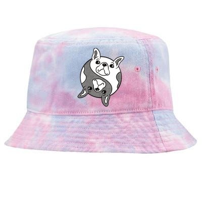 Bulldog Yin Yang  Tie-Dyed Bucket Hat