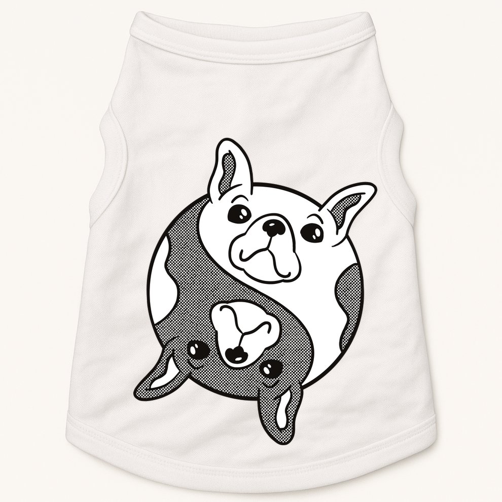 Bulldog Yin Yang  Doggie Tank