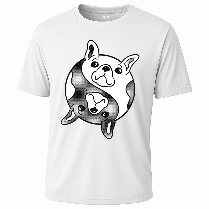 Bulldog Yin Yang  Cooling Performance Crew T-Shirt