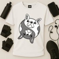Bulldog Yin Yang  Cooling Performance Crew T-Shirt