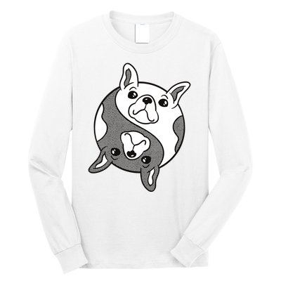 Bulldog Yin Yang  Long Sleeve Shirt