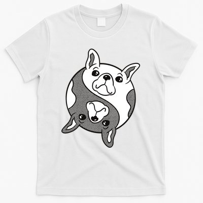 Bulldog Yin Yang  T-Shirt