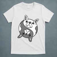 Bulldog Yin Yang  T-Shirt