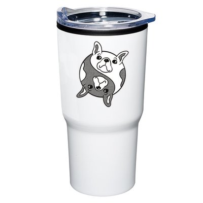 Bulldog Yin Yang  Tumbler
