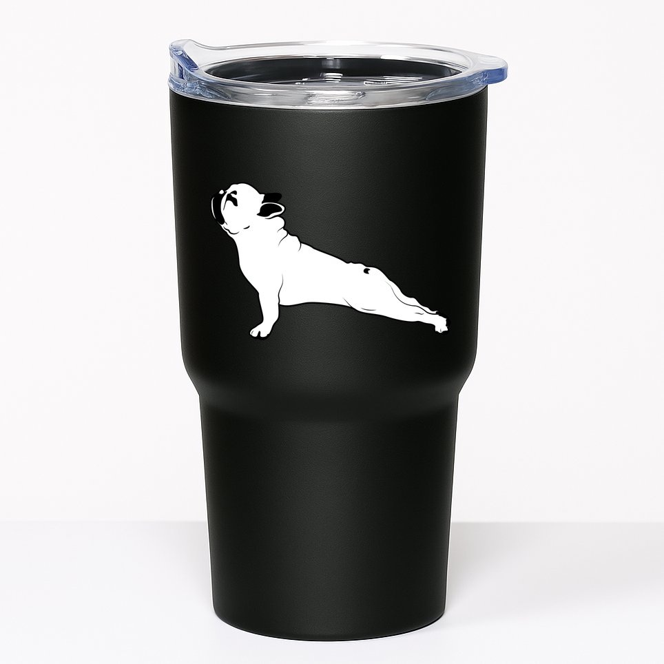 Bulldog Yoga Pose Tumbler