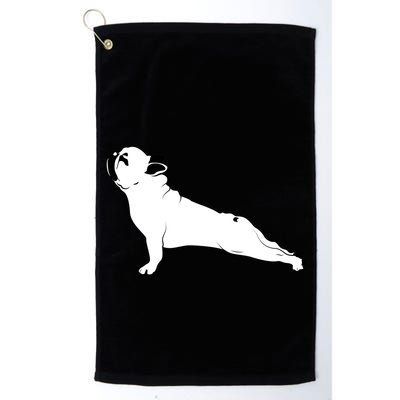 Bulldog Yoga Pose Golf Towel