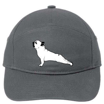 Bulldog Yoga Pose 7-Panel Snapback Hat