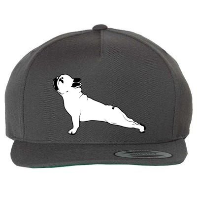 Bulldog Yoga Pose Wool Snapback Cap