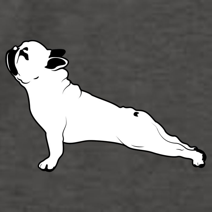 Bulldog Yoga Pose Vector Backpack