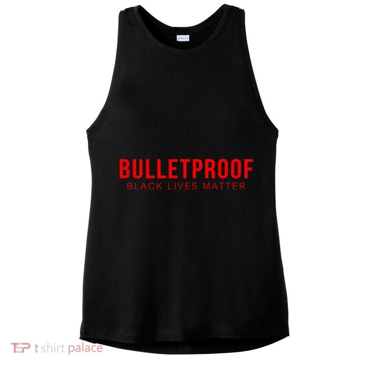 Bulletproof Black Lives Matter Logo Ladies PosiCharge Tri-Blend Wicking Tank