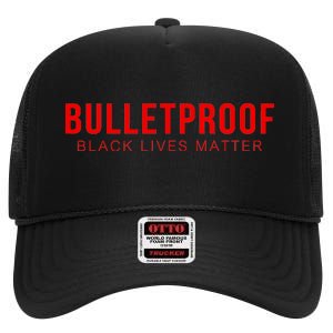 Bulletproof Black Lives Matter Logo High Crown Mesh Back Trucker Hat