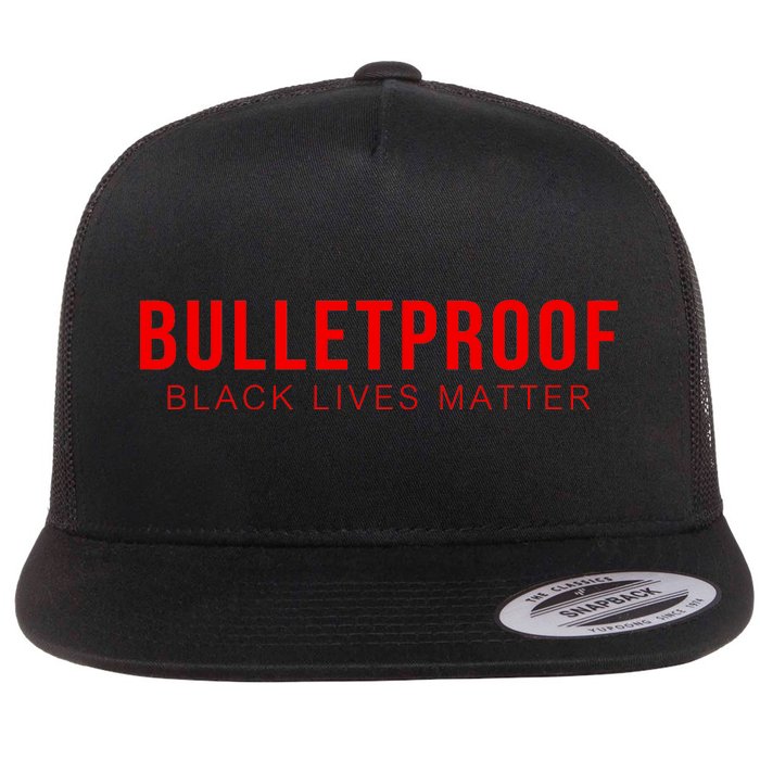 Bulletproof Black Lives Matter Logo Flat Bill Trucker Hat