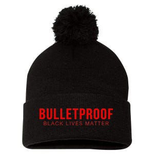 Bulletproof Black Lives Matter Logo Pom Pom 12in Knit Beanie