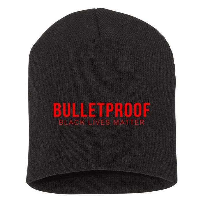 Bulletproof Black Lives Matter Logo Short Acrylic Beanie