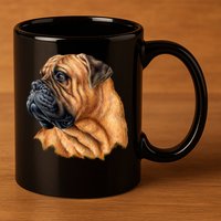 Bullmastiff Canine Dog 11oz C Handle Ceramic Mug