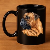 Bullmastiff Canine Dog 11oz C Handle Ceramic Mug