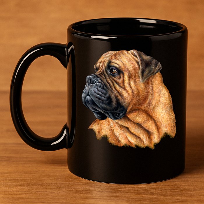 Bullmastiff Canine Dog 11oz C Handle Ceramic Mug
