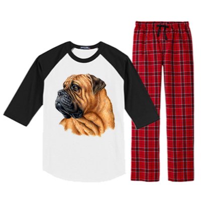 Bullmastiff Canine Dog Raglan Sleeve Pajama Set