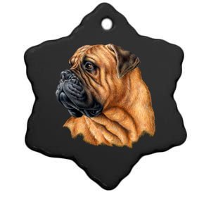 Bullmastiff Canine Dog Ceramic Star Ornament