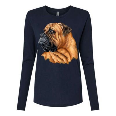 Bullmastiff Canine Dog Womens Cotton Relaxed Long Sleeve T-Shirt