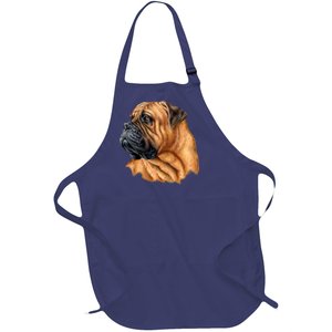 Bullmastiff Canine Dog Full-Length Apron With Pockets