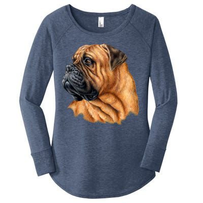 Bullmastiff Canine Dog Women's Perfect Tri Tunic Long Sleeve Shirt