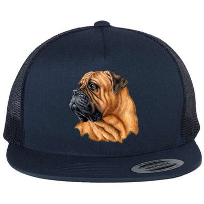 Bullmastiff Canine Dog Flat Bill Trucker Hat