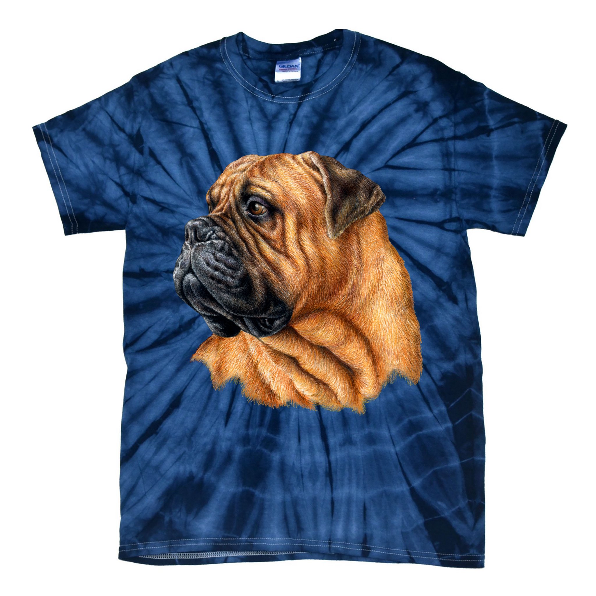 Bullmastiff Canine Dog Tie-Dye T-Shirt