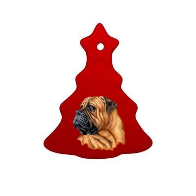 Bullmastiff Canine Dog Ceramic Tree Ornament