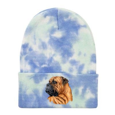 Bullmastiff Canine Dog Tie Dye 12in Knit Beanie