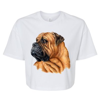 Bullmastiff Canine Dog Bella+Canvas Jersey Crop Tee