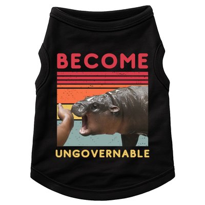 Become Ungovernable Moo Deng Hippo Doggie Tank