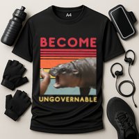 Become Ungovernable Moo Deng Hippo Performance Shirt