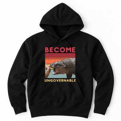 Become Ungovernable Moo Deng Hippo Hoodie