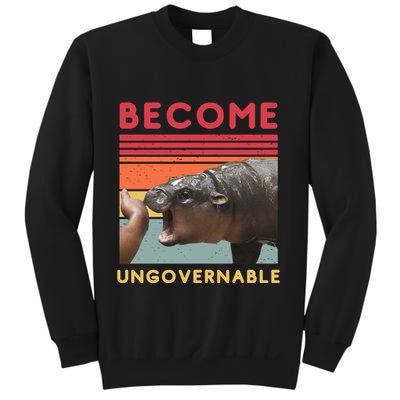 Become Ungovernable Moo Deng Hippo Sweatshirt