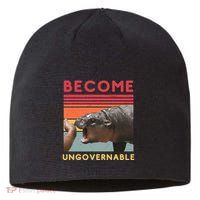 Become Ungovernable Moo Deng Hippo Sustainable Beanie