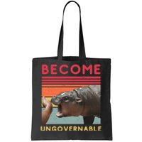 Become Ungovernable Moo Deng Hippo Tote Bag