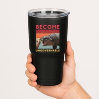 Become Ungovernable Moo Deng Hippo Tumbler