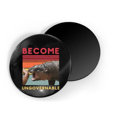 Become Ungovernable Moo Deng Hippo Magnet