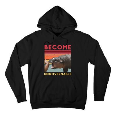 Become Ungovernable Moo Deng Hippo Tall Hoodie