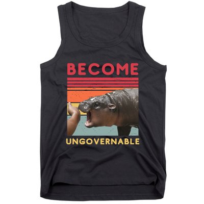 Become Ungovernable Moo Deng Hippo Tank Top