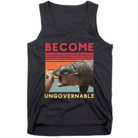 Become Ungovernable Moo Deng Hippo Tank Top