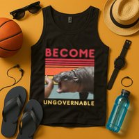 Become Ungovernable Moo Deng Hippo Tank Top