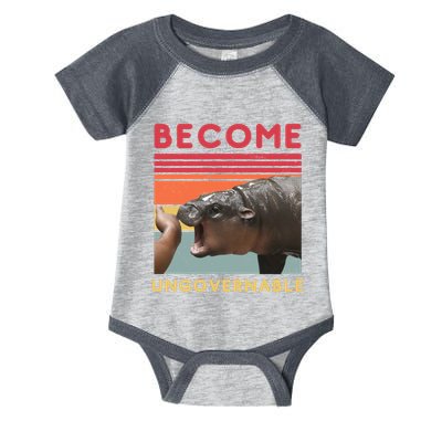Become Ungovernable Moo Deng Hippo Infant Baby Jersey Bodysuit