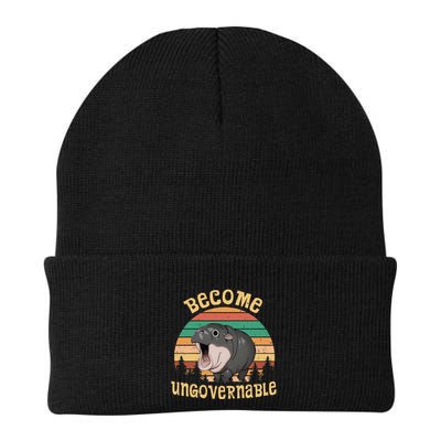 Become Ungovernable Moo Deng Baby Pygmy Hippo Beanie