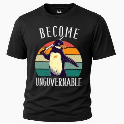 Become Ungovernable Meme Funny Penguin Performance Shirt