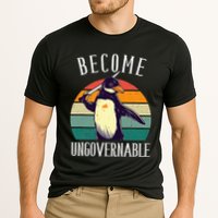 Become Ungovernable Meme Funny Penguin Cooling Performance Crew T-Shirt
