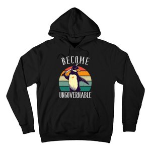 Become Ungovernable Meme Funny Penguin Hoodie