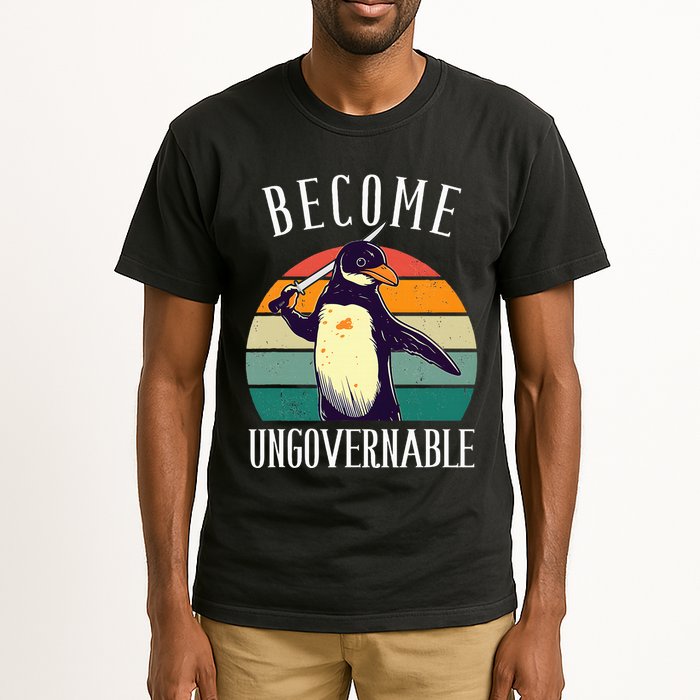 Become Ungovernable Meme Funny Penguin Tall T-Shirt